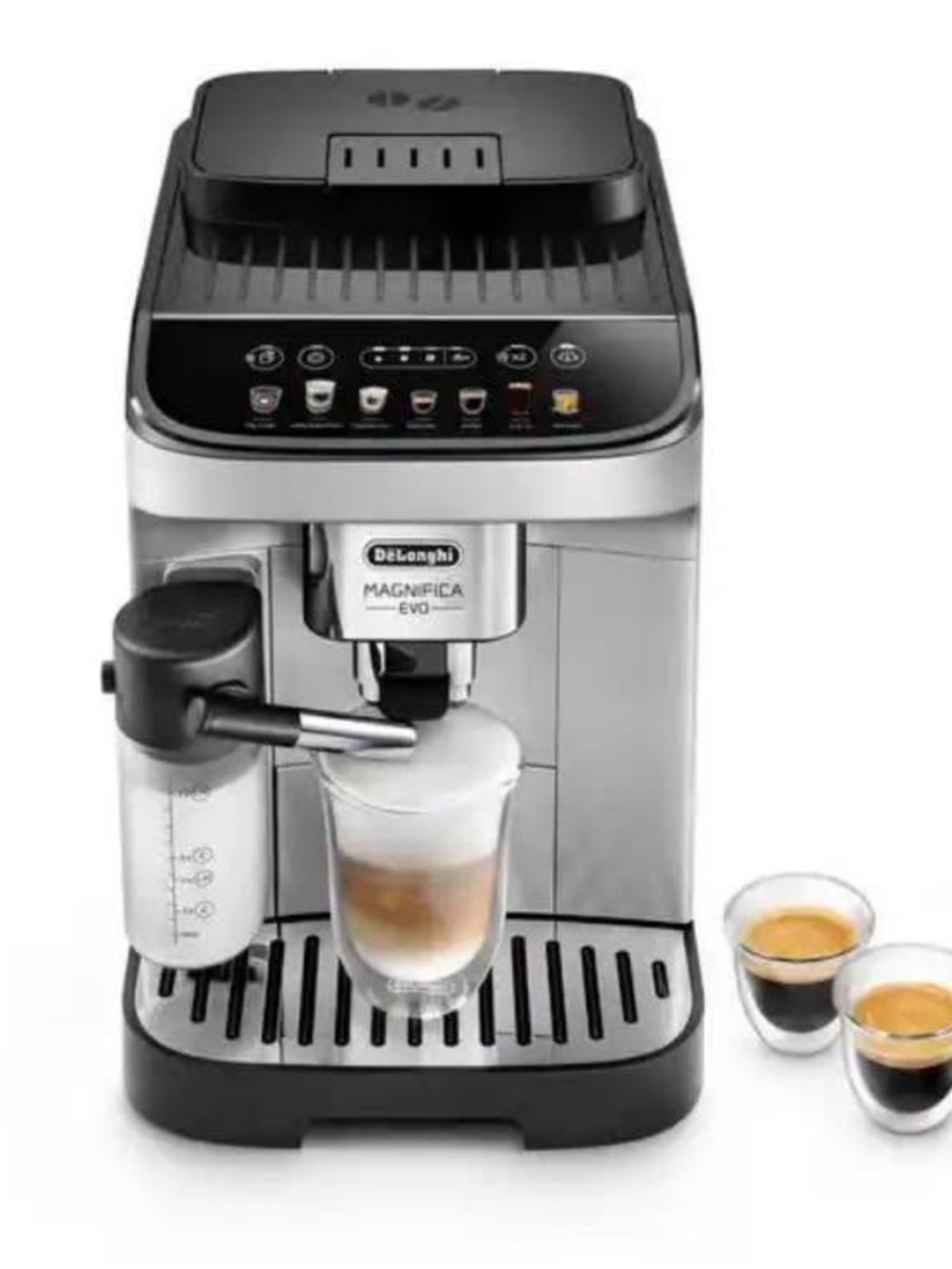 DeLonghi Magnifica Evo Stainless Steel Espresso Machine - Silver/Black